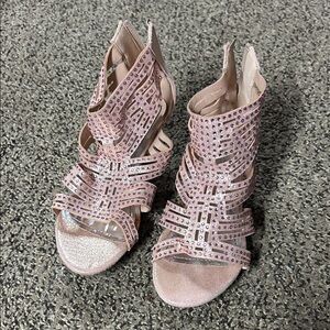 Dream Pairs Sparkling Pink Dress Shoes
